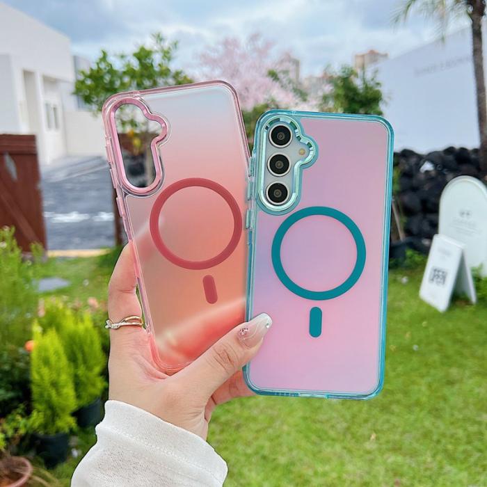 OEM - Mobilskal till Samsung Galaxy S26/S26 Pro Magnetiskt Färgskiftande TPU - Blå