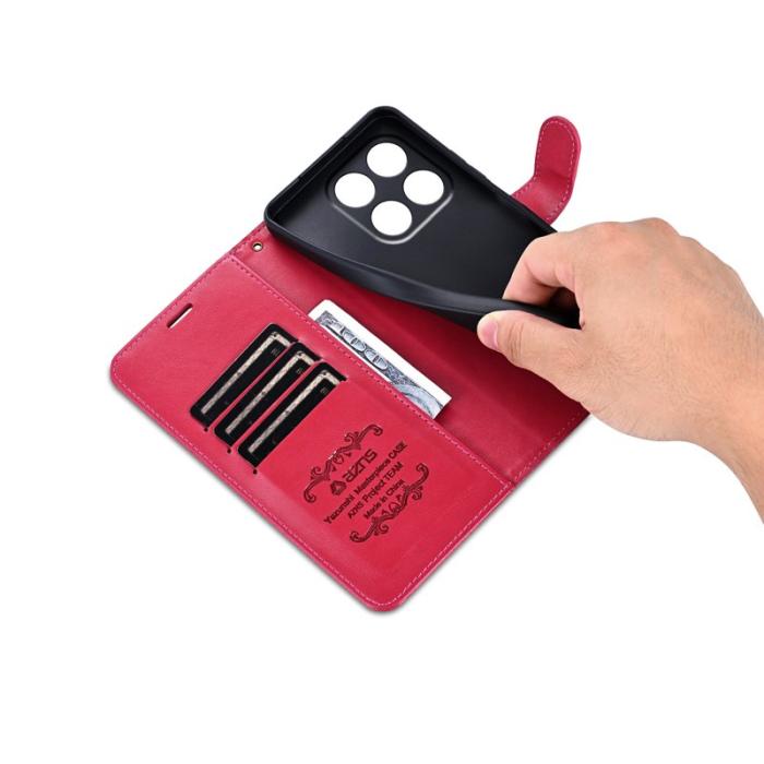 AZNS - AZNS Xiaomi 17 Plånboksfodral Anti-Scratch Konstläder - Röd
