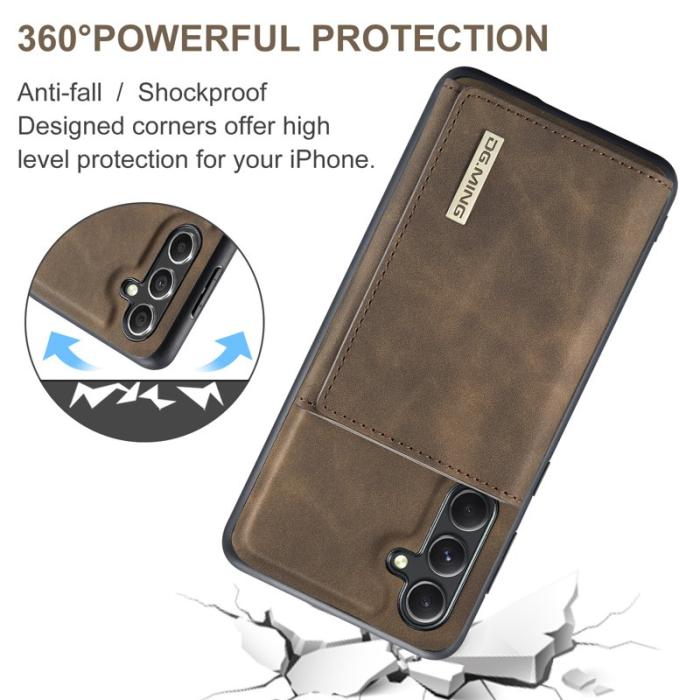 DG.MING - DG.MING Samsung Galaxy A56 5G Konstläder Plånboksfodral Brun