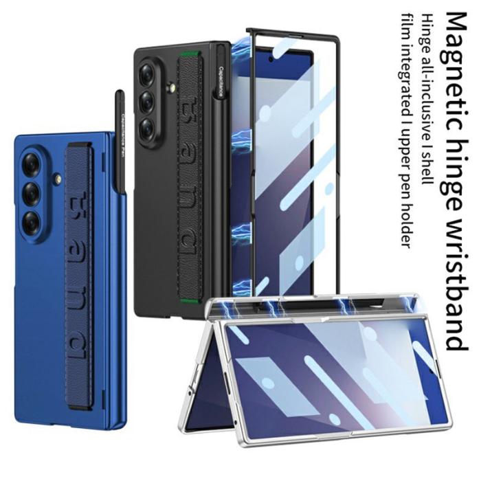 GKK - GKK Samsung Galaxy Z Fold7 Fodral Magnetisk Hinge - Grå