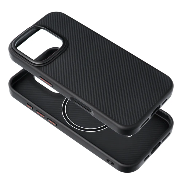 OEM - iPhone 16 Mobilskal Magsafe Carbon Elite - Svart