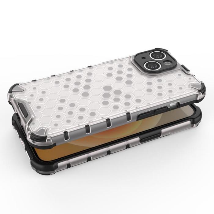 OEM - iPhone 14 Skal Honeycomb Armored Hybrid - Blå