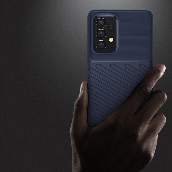 OEM - Thunder Flexible Armored Skal Galaxy A53 5G - Blå
