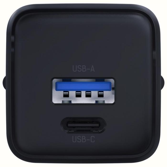 3MK - 3MK Snabbladdare 20W 1xUSB-A 1XUSB-C PD QC4 Hyper GaN - Svart