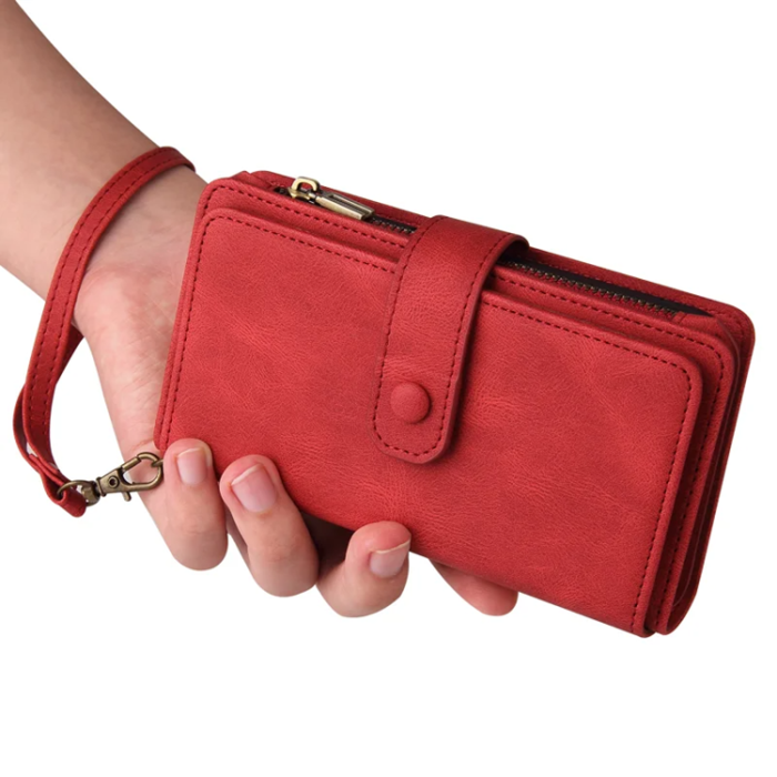 A-One Brand - iPhone 17 Pro Max Plånboksfodral Zipper Rem