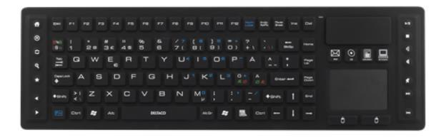 Deltaco Trådlöst Tangentbord med Touchpad - Svart | 264 | AlltMobil