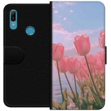 iSecrets - Plånboksfodral till Huawei Y6 (2019) med Rosa Tulpaner