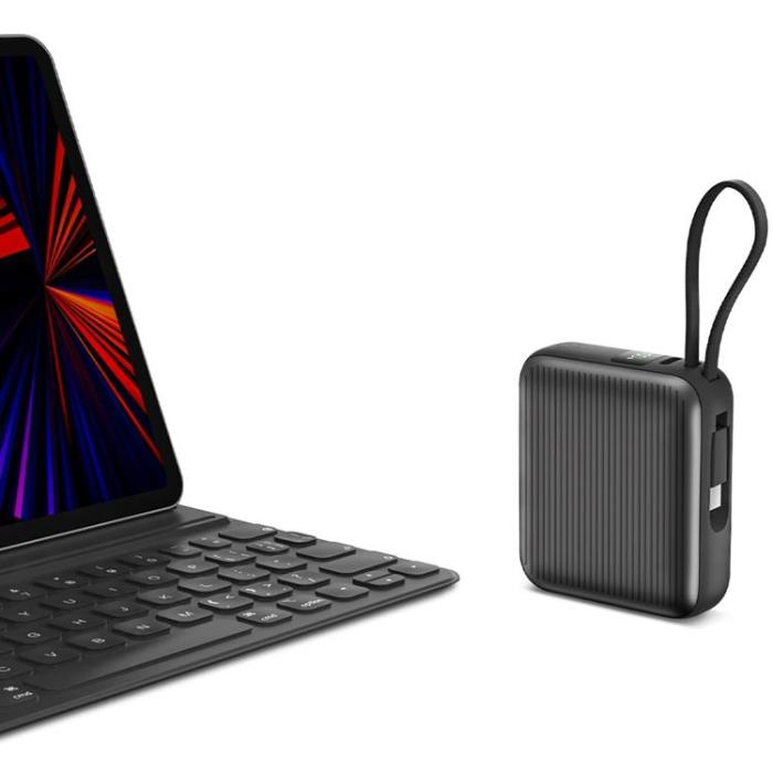ENERGEA - Energea PowerBank 10000mAh 35W USB-C Kabel - Grå