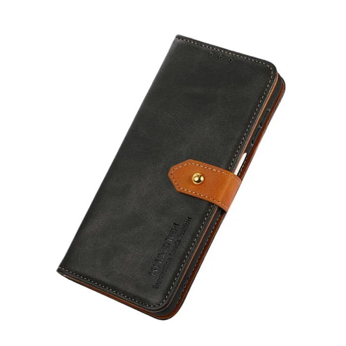 KHAZNEH - Khazneh Sony Xperia 1 VII Plånboksfodral Filp Läder - Svart
