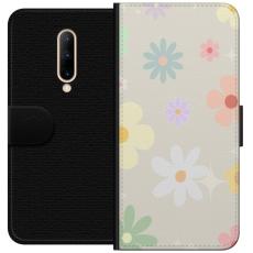 iSecrets - Plånboksfodral till OnePlus 7 Pro med fejdande blommor
