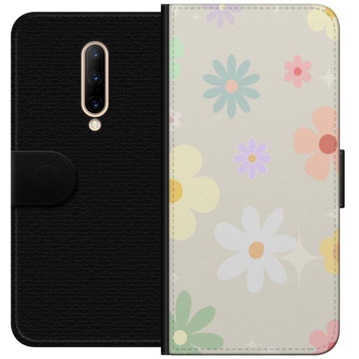 iSecrets - Plånboksfodral till OnePlus 7 Pro med fejdande blommor