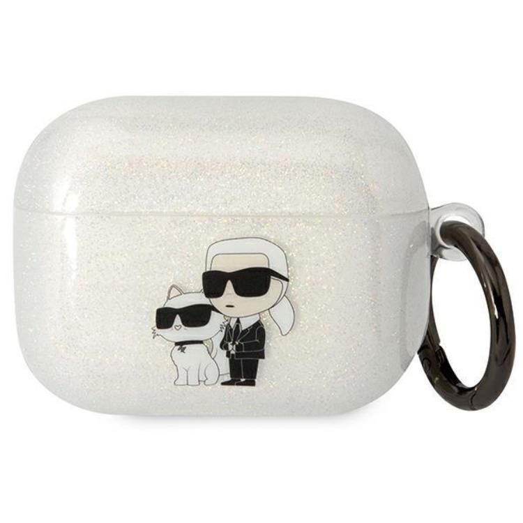 KARL LAGERFELD AirPods Pro Skal Gliter Karl&Choupette - Clear | 2353 | AlltMobil