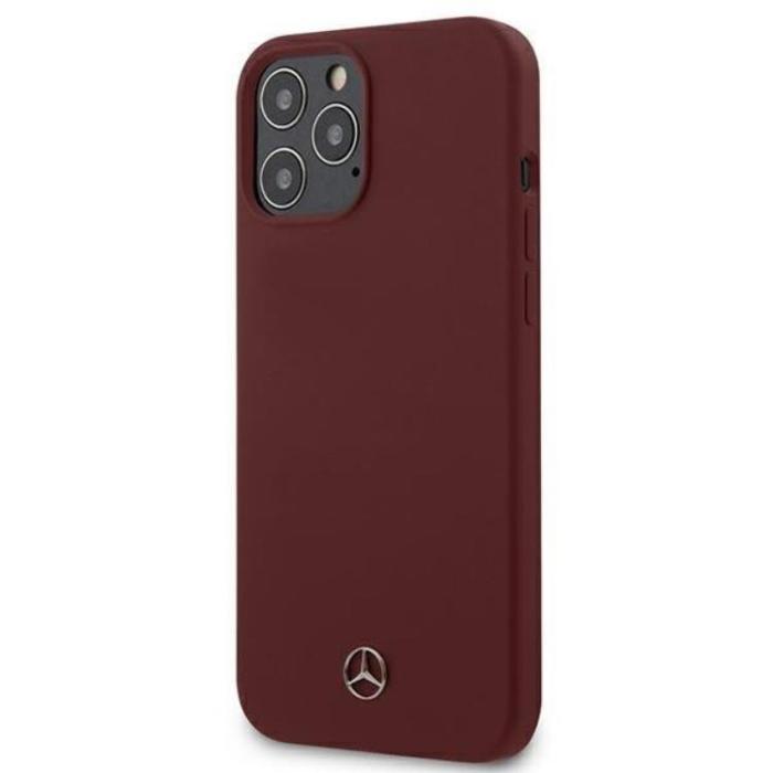Mercedes - Mercedes iPhone 12 Pro Max Skal Silicone Line - Röd