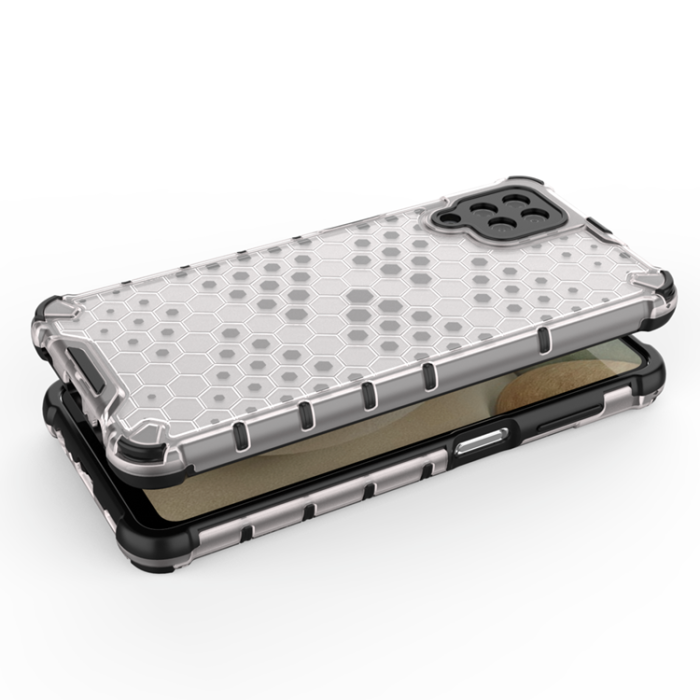 OEM - Galaxy A12/M12 Skal Honeycomb Armor - Svart