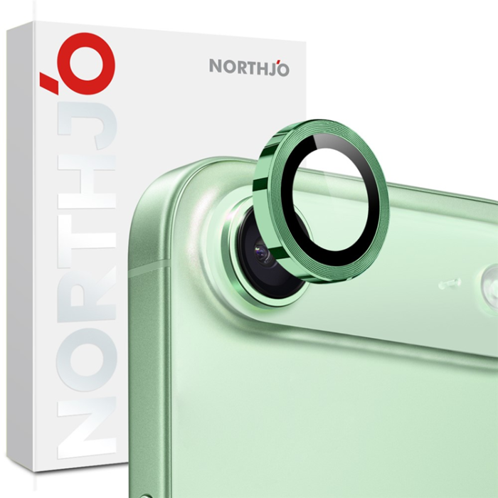 NORTHJO - Northjo iPhone 17 Air Härdat Glas Kameraskydd - Grön