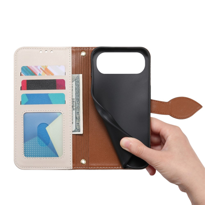 A-One Brand - iPhone Air Plånboksfodral Leaf Magnetiskt Spänne Läder