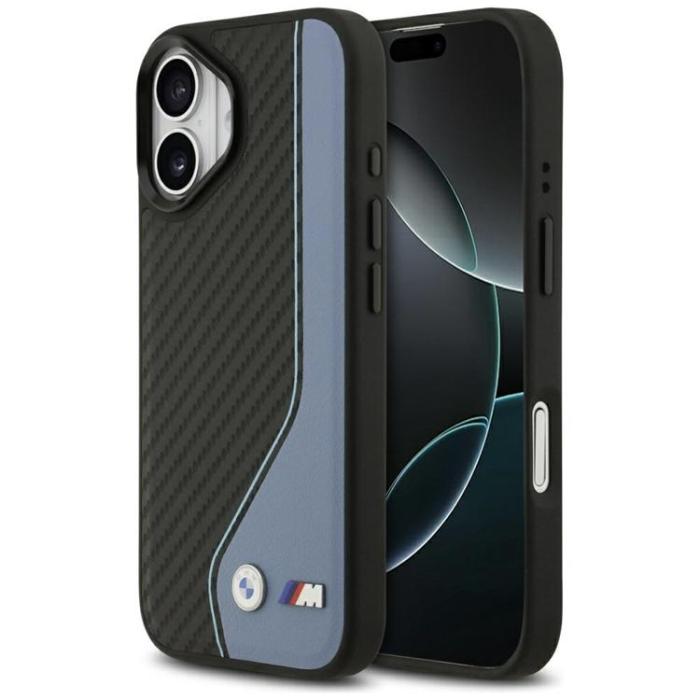 BMW - BMW iPhone 17 Mobilskal MagSafe M Carbon Logo - Blå