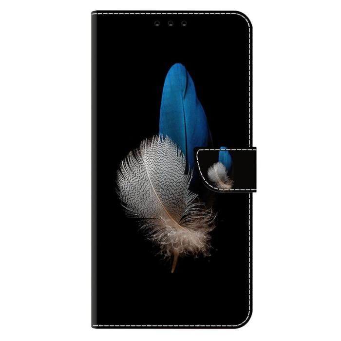 OEM - Samsung Galaxy S26/S26 Pro Fodral 3D Mönster Konstläder - Två Fjädrar