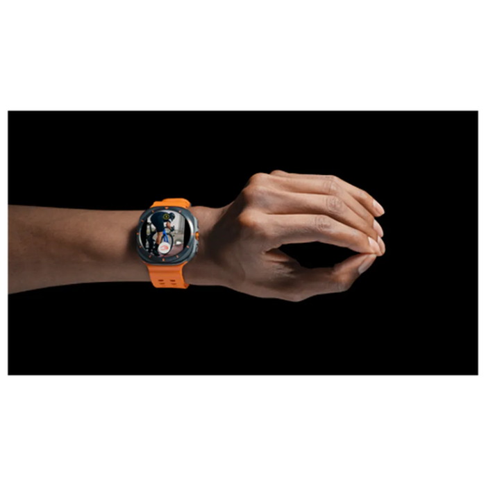Samsung - Galaxy Watch Ultra Titanium Grå (Orange Rubber Strap)