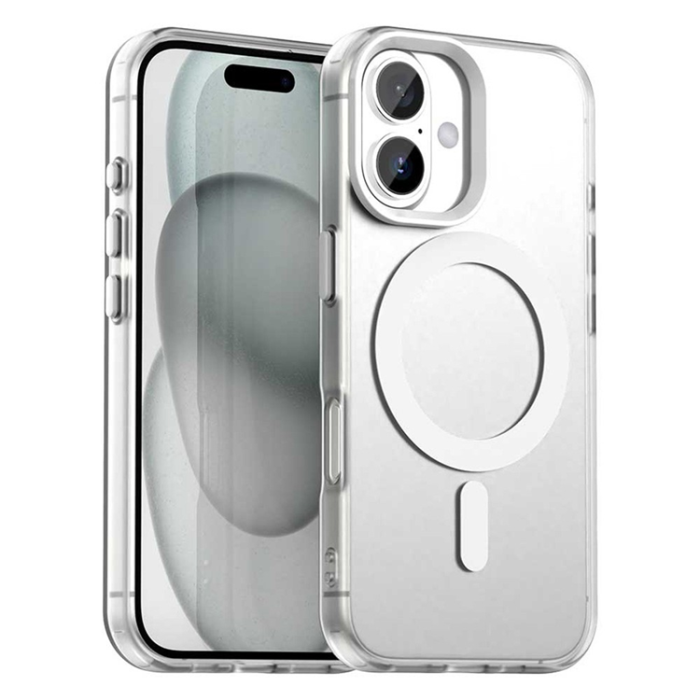 A-One Brand - iPhone 17 Mobilskal MagSafe Anti Drop Hybrid - Vit
