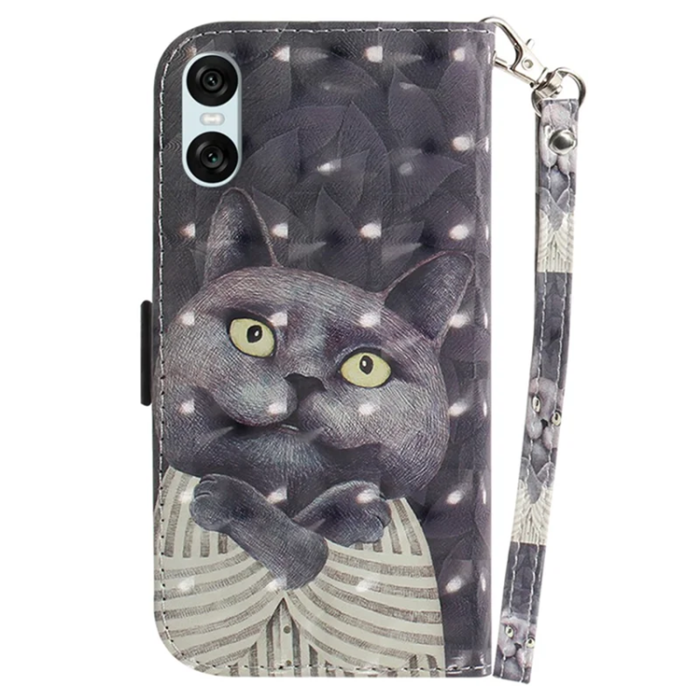 A-One Brand - Sony Xperia 10 VI Plånboksfodral 3D Pattern - Cat