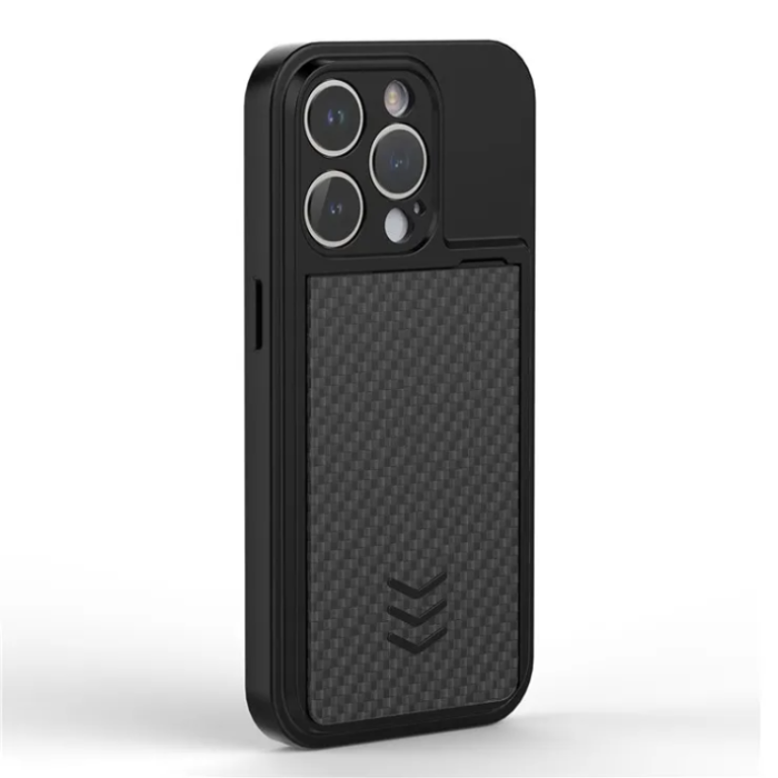 OEM - iPhone 14 Pro Max Mobilskal Korthållare - Svart