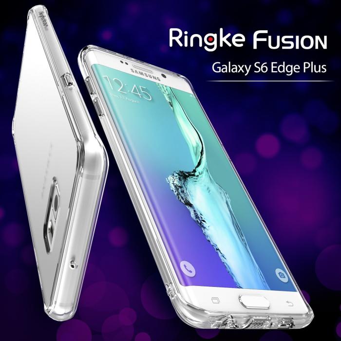 Rearth - Ringke Fusion Shock Absorption Skal till Samsung Galaxy S6 Edge Plus - Grå