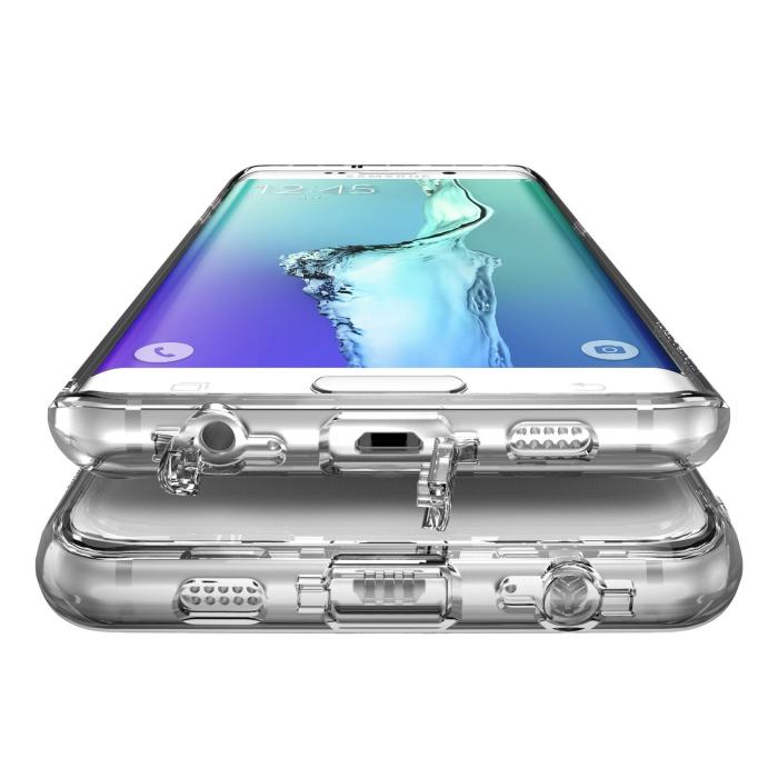 Rearth - Ringke Fusion Shock Absorption Skal till Samsung Galaxy S6 Edge Plus - Grå