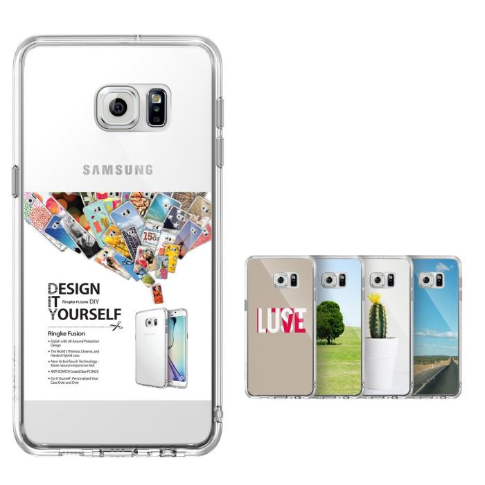 Rearth - Ringke Fusion Shock Absorption Skal till Samsung Galaxy S6 Edge Plus - Grå