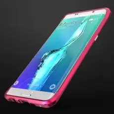 Luphie - LUPHIE Rapier Prismatic Aluminum Bumper till Samsung Galaxy S6 Edge Plus - Rosa