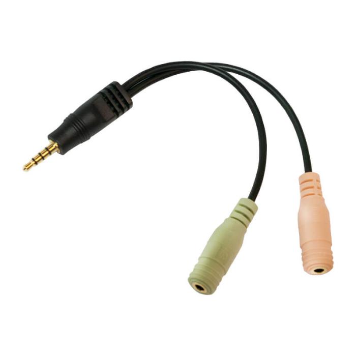 LogiLink - LogiLink 3 5mm Headsetuttag -> Mic/Ljud