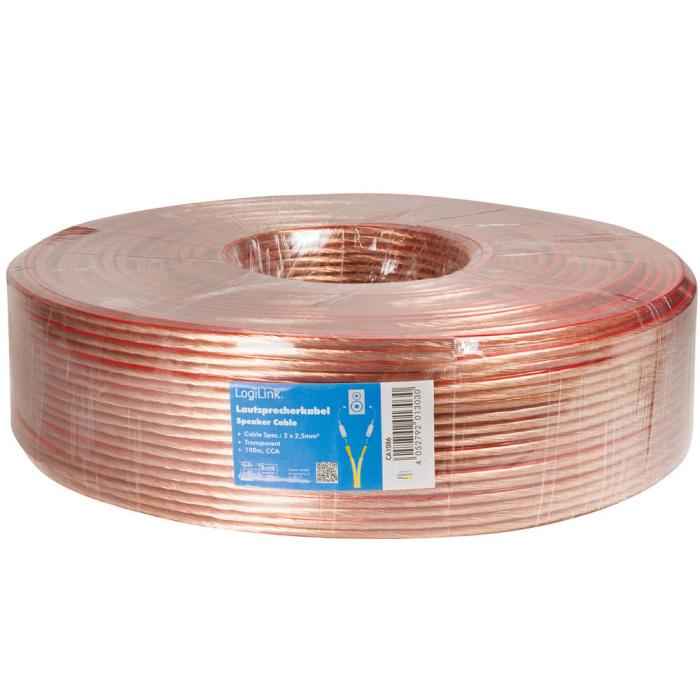 LogiLink - LogiLink Högtalarkabel 2x2 5 100m Tr