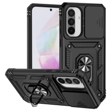 A-One Brand - Galaxy A36/A56 Mobilskal Kickstand PC + TPU - Svart