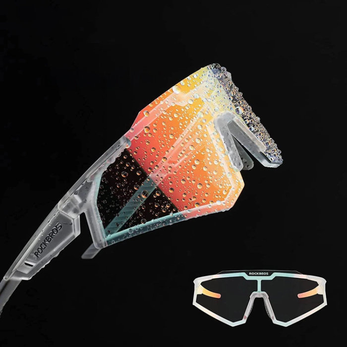 Rockbros - Rockbros photochromic Cykelglasögon UV400 - Vit