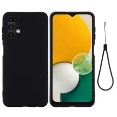 OEM - Galaxy A13 4G Skal Liquid Silicone - Svart