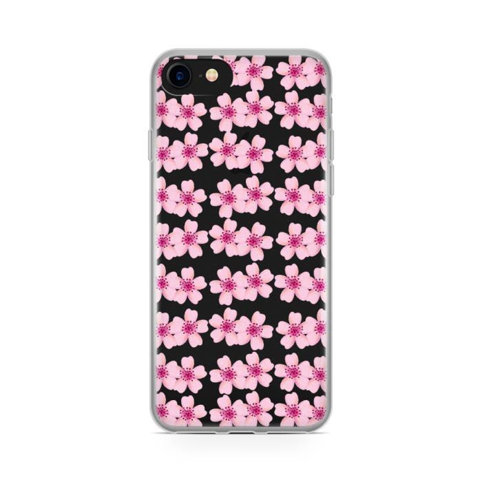 UTGATT5 - Skal till Apple iPhone 8 Plus - Rosa Blommor