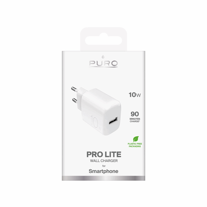 Puro - Puro Väggladdare 10W USB-C Prolite - Vit