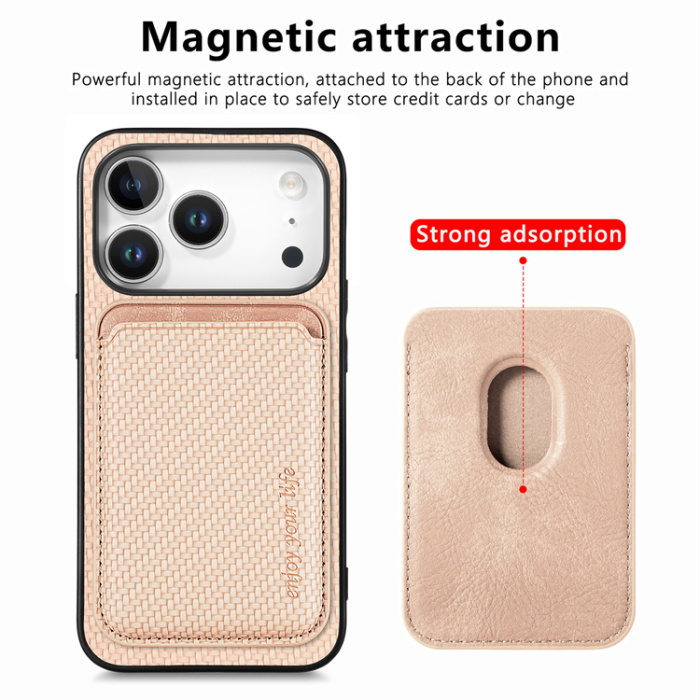 A-One Brand - iPhone 17 Pro Max Mobilskal Detachable Korthållare - Khaki