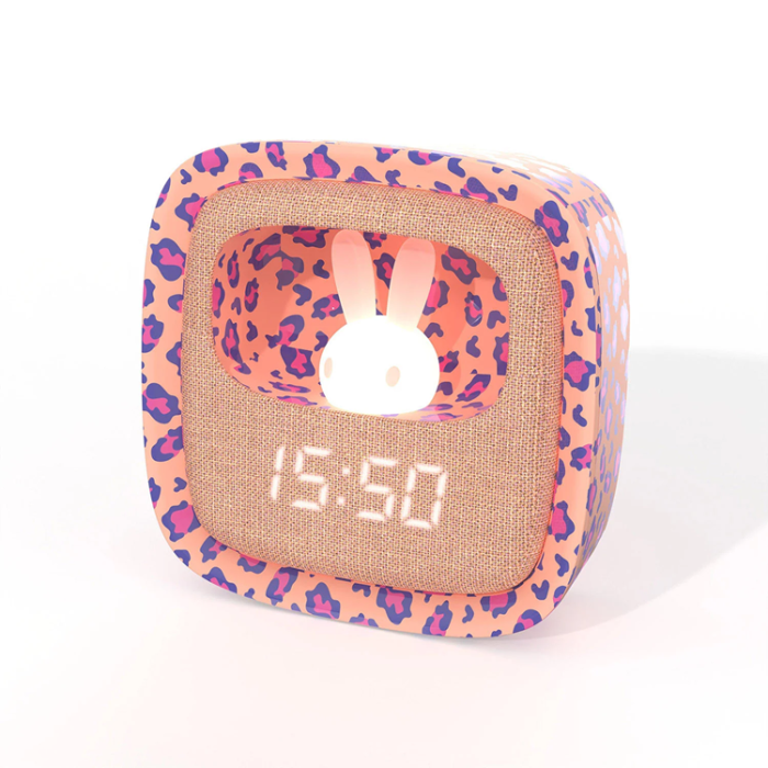 MOB - MOB Väckarklocka med Nattlampa Billy Clock - Leopard Rose