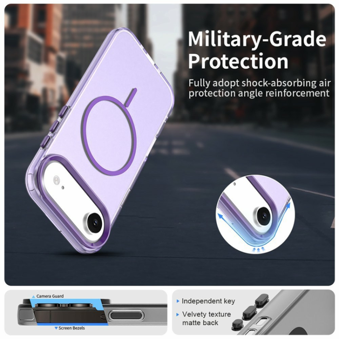 A-One Brand - iPhone Air Mobilskal MagSafe Candy Color - Lila