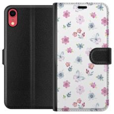 iSecrets - Plånboksfodral till Apple iPhone XR med Blommor och fjärillar