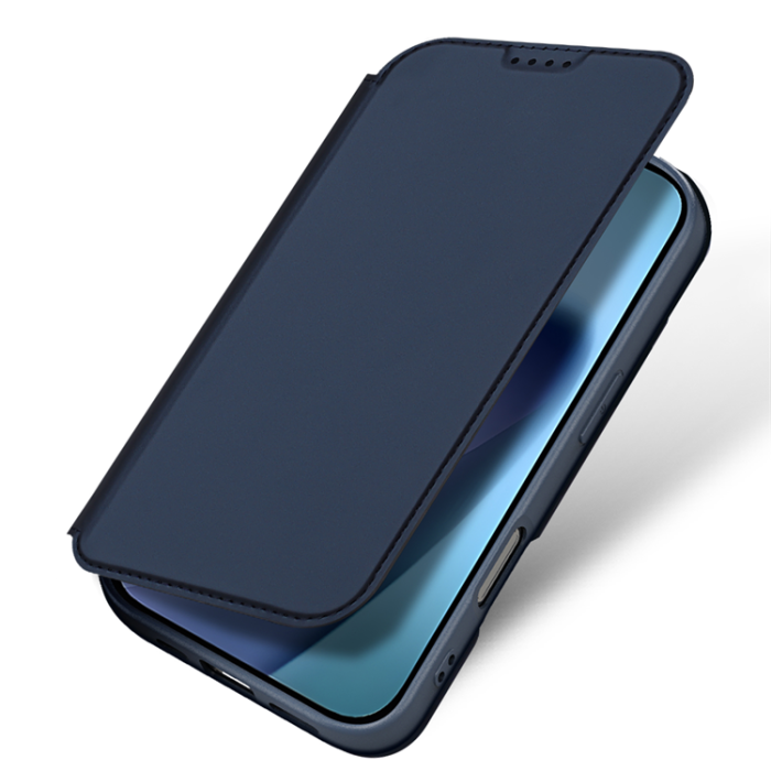 Dux Ducis - Dux Ducis iPhone 17 Plånboksfodral Skin Pro Läder - Blå
