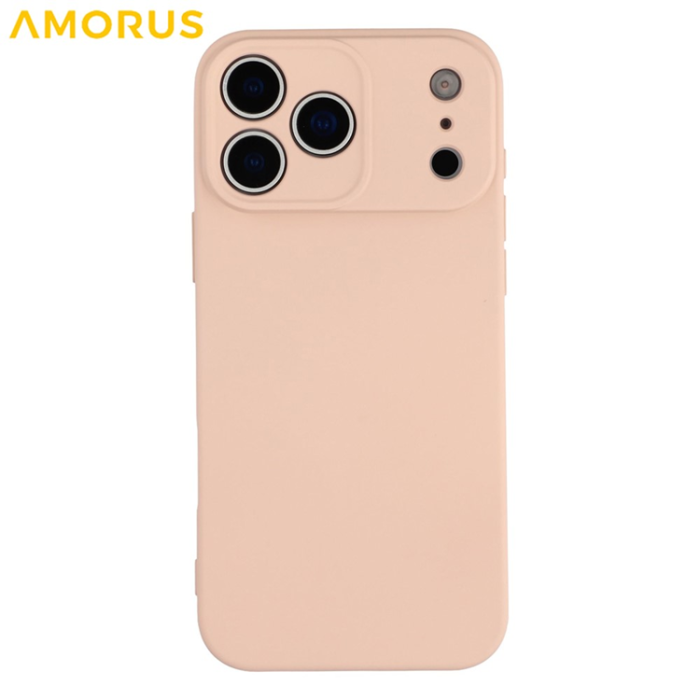 Amorus - AMORUS iPhone 17 Pro Max Mobilskal Precise Cutouts - Rosa