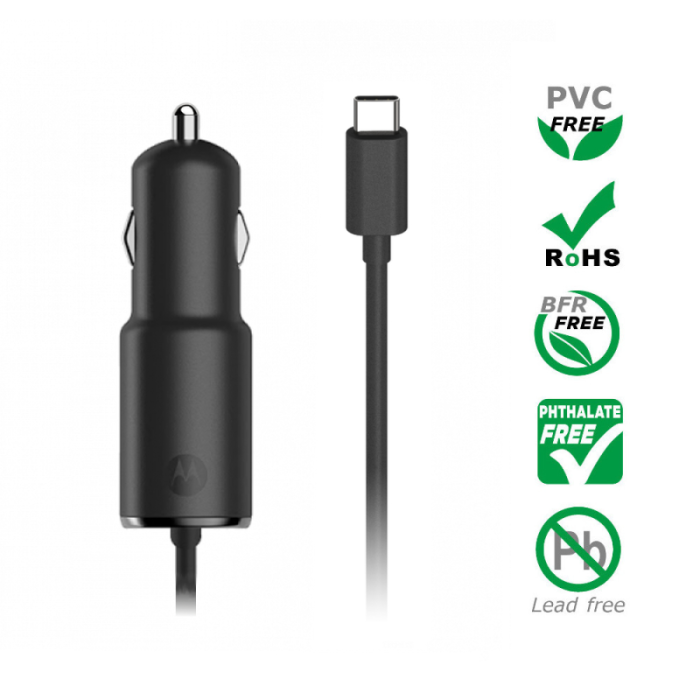 UTGATT1 - Motorola TurboPower 36 Dual Port Billaddare med USB-C