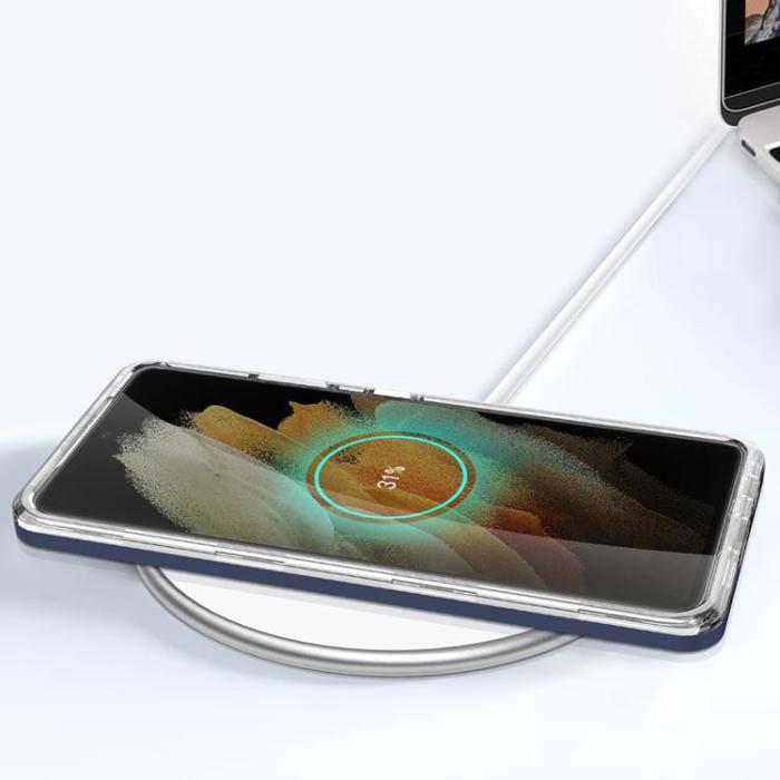 OEM - Galaxy S23 Ultra Skal Clear 3in1 - Blå