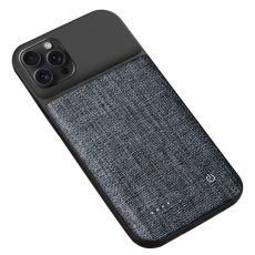 A-One Brand - iPhone 15 Pro Batteriskal 6800mAh Oxford Cloth - Svart