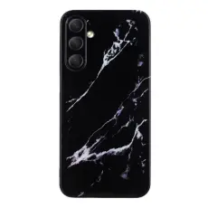 OEM - Mobilskal till Samsung Galaxy A37 TPU Marmor M&ouml;nster - Svart