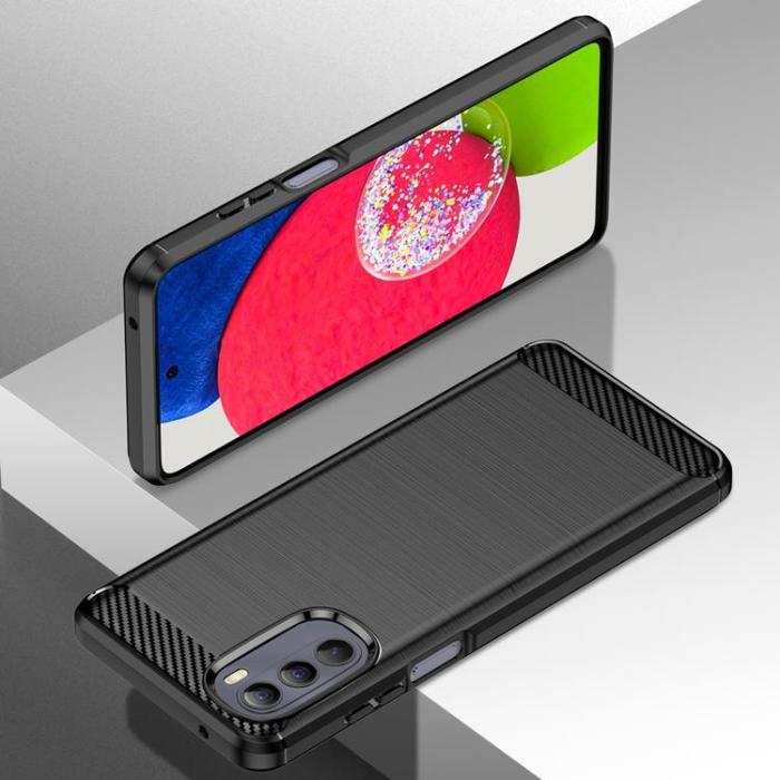 OEM - Carbon Flexible Skal Motorola Moto G Stylus (2022) - Svart