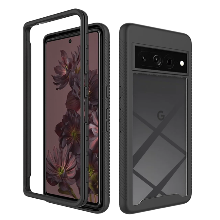 A-One Brand - Google Pixel 7 Pro Skal Acrylic 360 Crystal Clear - Svart