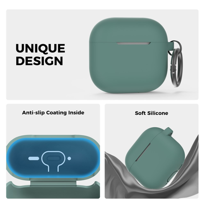 AHASTYLE - AHASTYLE AirPods 4 Skal Silikon PT196 - Grön